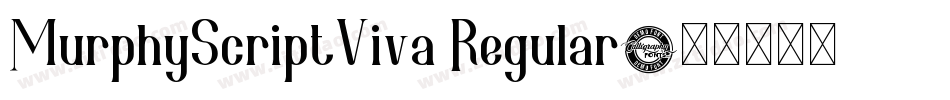 MurphyScriptViva Regular字体转换